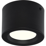 BES LED Led Downlight - Opbouw Rond Hoog 5w - Natuurlijk Wit 4200k - Mat Aluminium - Ø105mm - Zwart