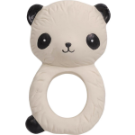 A Little Lovely Company Bijtring Panda Junior 10 Cm Rubber - Marrón