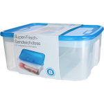 Banzaa Premium Lunchbox 2 Vakken - Broodtrommel Met Koelelement - Blauw