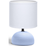BES LED Led Tafellamp - Tafelverlichting - Aigi Conton 2 - E14 Fitting - Rond - Mat - Keramiek - Blauw