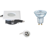 Osram - Led Spot Set - Parathom Par16 940 36d - Aigi - Gu10 Fitting - Waterdicht Ip65 - Dimbaar - Inbouw Vierkant - Mat - Wit