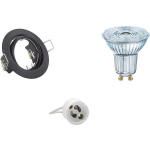 Osram - Led Spot Set - Parathom Par16 940 36d - Gu10 Fitting - Dimbaar - Inbouw Rond - Mat - 5.5w - Natuurlijk Wit - Zwart