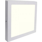 BES LED Led Downlight - Opbouw Vierkant 12w - Natuurlijk 4200k - Mat Aluminium - 170mm - Wit