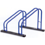 Cyclus fietsrek Etalage Duo 41,5 x 35 cm staal - Blauw