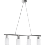 BES LED Led Hanglamp - Hangverlichting - Trion Smast - E14 Fitting - Rechthoek - Mat Nikkel - Aluminium