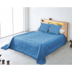 Nightsrest Bedsprei Alicia Lichtblauw-donkerblauw Maat: 260x270cm