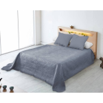 Nightsrest Bedsprei Alicia Lichtgrijs-donkergrijs Maat: 260x270cm