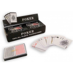 Jonotoys Speelkaarten Poker/zwart 2-delig - Rood