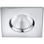 BES LED Led Spot - Inbouwspot - Trion Zagrona - 5w - Waterdicht Ip65 - Dimbaar - Warm Wit 3000k - Glans Chroom - Aluminium - - Titanium