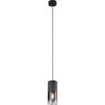 BES LED Led Hanglamp - Trion Borin - E27 Fitting - Rond - Mat - Aluminium - Zwart