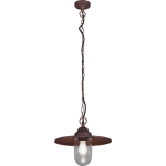 BES LED Led Tuinverlichting - Hanglamp - Trion Brinito - Plafond - E27 Fitting - Roestkleur - Aluminium - Bruin