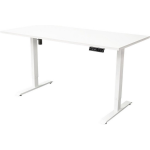 IVOL Elektrisch Verstelbaar Bureau - 180x80 Cm - Single Motor - - Wit