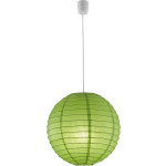 BES LED Led Hanglamp - Hangverlichting - Trion Ponton - E27 Fitting - Rond - Mat - Papier - Groen