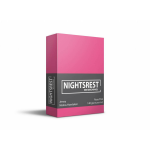Nightsrest Jersey Hoeslaken - Maat: 1-persoons (80/90x200cm) - Roze