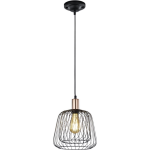 BES LED Led Hanglamp - Hangverlichting - Trion Simon - E27 Fitting - 1-lichts - Rond - Mat - Aluminium - Zwart