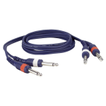 DAP FL223 instrumentkabel 2x jack male - 2x jack male 3.00 meter