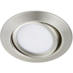 BES LED Led Spot - Inbouwspot - Trion Roluno - 5w - Warm 3000k - Rond - Mat Nikkel - Aluminium - Ø80 - Wit