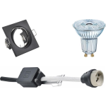 Osram - Led Spot Set - Parathom Par16 940 36d - Gu10 Fitting - Dimbaar - Inbouw Vierkant - Mat - 3.7w - Natuurlijk - Zwart