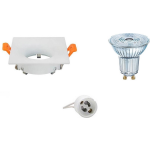 Osram - Led Spot Set - Parathom Par16 930 36d - Gu10 Fitting - Dimbaar - Inbouw Vierkant - Mat - 3.7w - Warm - Wit