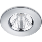 BES LED Led Spot - Inbouwspot - Trion Zagrona - 5w - Waterdicht Ip65 - Dimbaar - Warm Wit 3000k - Glans Chroom - Aluminium - - Titanium