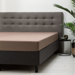 Fresh & Co Hoeslaken Katoen - Taupe 90 x 210/220 cm