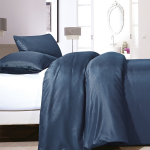 ZENsation Satin Point - Navy 2-persoons (200 x 200/220 cm + 2 kussenslopen) Dekbedovertrek - Blauw