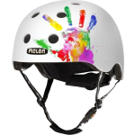 MELON Fietshelm Handprint - Wit