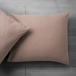 Fresh & Co 2-PACK Katoenen Kussensloop - Taupe - Blauw