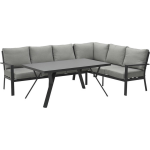 Garden Impressions Senja Lounge Dining Set 4-delig Rechts - Donker - Grijs