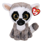 TY Nordic Ty Beanie Buddy Linus Lemur 24cm - Grijs