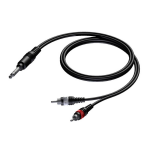 Procab CAB719 Basic jack male stereo - 2x RCA male 3.00 meter