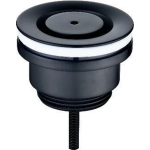 Royal Plaza Merlot wastafelplug 1 1/4" niet afsluitbaar 23104 - Zwart