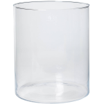Bellatio Decorations Transparante Home-basics Cilinder Vaas/vazen Van Glas 30 X 35 Cm - Bloemen/boeketten - Binnen Gebruik