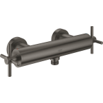 Grohe Atrio douchekraan met koppelingen met kruisgrepen brushed hard graphite 26003al3 - Negro