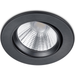 BES LED Led Spot - Inbouwspot - Trion Paniro - Rond 5w - Dimbaar - Warm Wit 3000k - Mat - Aluminium - Ø80mm - Zwart