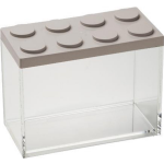 Omada Stapelbare Brickstore Bewaarcontainer, 2l, - Kunststof - - Bruin