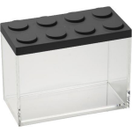 Omada Stapelbare Brickstore Bewaarcontainer, 2l, - Kunststof - - Zwart