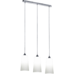 BES LED Led Hanglamp - Hangverlichting - Trion Konumo - E27 Fitting - 3-lichts - Rond - Mat Nikkel - Aluminium