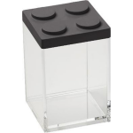 Omada Stapelbare Brickstore Bewaarcontainer, 1l, - Kunststof - - Zwart