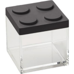 Omada Stapelbare Brickstore Bewaarcontainer, 0,5l, - Kunststof - - Zwart