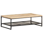 Vidaxl Salontafel 110x60x35 Cm Massief Mangohout - Bruin