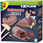 Ses Creative Opgravingsspel Explore Fossielen Junior 5-delig - Bruin
