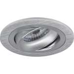 BES LED Spot Armatuur Gu10 - Pragmi Alpin Pro - Inbouw Rond - Mat Zilver - Aluminium - Kantelbaar - Ø92mm