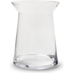 Bellatio Design Transparante Trechter Vaas/vazen Van Glas 19 X 25 Cm - Woonaccessoires/woondecoraties - Glazen Bloemenvaas - Boeketvaas
