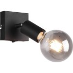 BES LED Led Wandspot - Trion Zuncka - E27 Fitting - Vierkant - Mat - Aluminium - Zwart