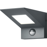 BES LED Led Wandlamp Met Bewegingssensor - Trion Nilsona - 8w - Warm 3000k - Vierkant - Mat Antraciet - Aluminium - Grijs