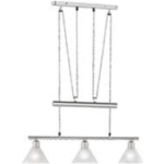 BES LED Led Hanglamp - Hangverlichting - Trion Stomun - E14 Fitting - 3-lichts - Rechthoek - Mat Nikkel - Aluminium