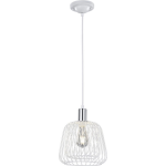 BES LED Led Hanglamp - Hangverlichting - Trion Simon - E27 Fitting - 1-lichts - Rond - Mat - Aluminium - Wit