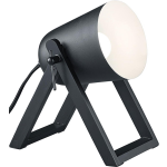 BES LED Led Tafellamp - Trion Maryla - E27 Fitting - Rond - Mat - Aluminium/hout - Zwart