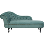 Beliani Nimes Chaise Longue Fluweel 170 X 170 Cm - Verde